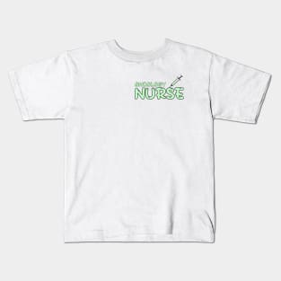 Oncology Nurse Green Kids T-Shirt